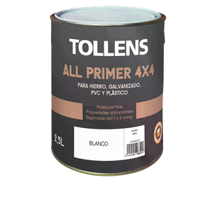 TOLLENS ALL PRIMER 4X4 GRIS 500ml