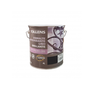 TOLLENS ESMALTE ANTIOXIDANTE LISO BRILLANTE NEGRO 4L
