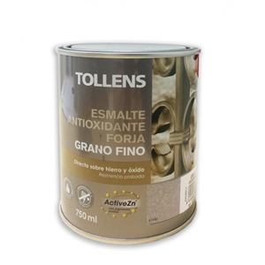 TOLLENS ESMALTE FORJA GRANO FINO MARRON O IDO 750ml