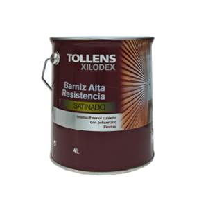 TOLLENS BARNIZ ALTA RESISTENCIA SATINADO AL DISOLVENTE BASE TR 4L