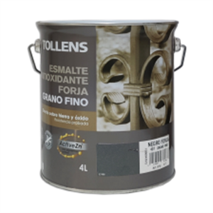 TOLLENS ESMALTE FORJA GRANO FINO NEGRO FORJA 4L