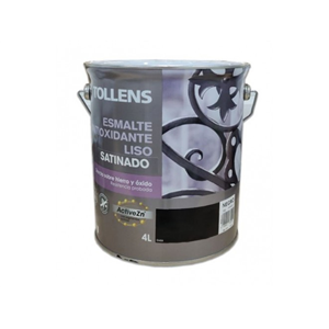 TOLLENS ESMALTE ANTIOXIDANTE LISO SATINADO NEGRO 4L