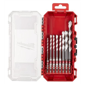 ESTUCHE BROCAS MULTIMATERIAL 8 PIEZAS MILWAUKEE