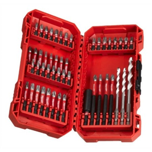 ESTUCHE BROCAS 48 PIEZAS SHOCKWAVE AJUSTABLE PACKOUT MILWAUKEE
