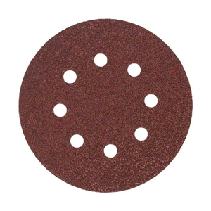 DISCO DE LIJA 125MM CON FIJACIÓN RÁPIDA 8 ORIF. - 60 GR 10u MILWAUKEE