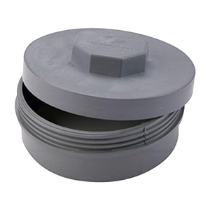 XX+TAPON PLASTICO REGISTRO 32mm PVC GRIS M