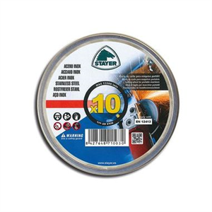LATA 10 DISCOS EXTRAFINO INOX 115X1