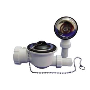 VALVULA BAÑERA SIFONICA 1 1/2-ø40 ø70 C/REBOSADERO