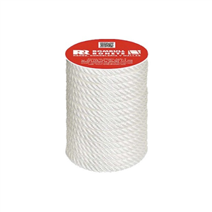 CARRETE CUERDA CABLEADA POLIPROPILENO 4C BLANCA 6mm 50M 1u