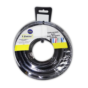 CARRETE CABLECILLO FLE IBLE 1,5MM NEGRO 15MTS LIBRE-HALOGENOS
