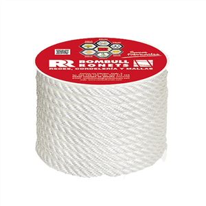 CARRETE CUERDA CABLEADA POLIPROPILENO 4C BLANCA 14mm 50M 1u
