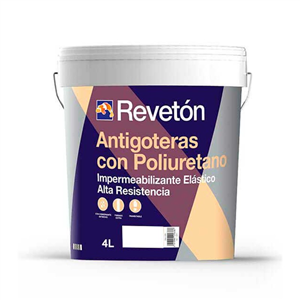 REVETON ANTIGOTERAS POLIURETANO BLANCO 4 LITROS