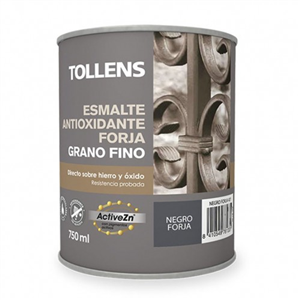 TOLLENS ESMALTE FORJA GRANO FINO GRIS PLATA 750ml