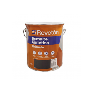 REVETON ESMALTE SINTETICO BRILLANTE GRIS MEDIO 4L
