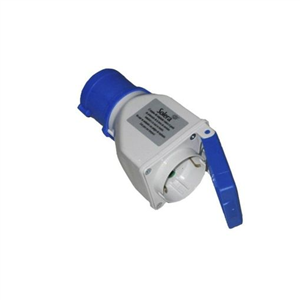 CLAVIJA ADAPTADOR CETAC A BASE SCHUKO CON TAPA 2 P T 16A SOLERA 904012