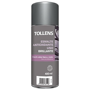 TOLLENS SPRAY ESMALTE ANTIO BRILLANTE PLATA 400ML