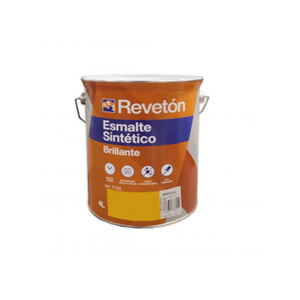 REVETON ESMALTE SINTETICO BRILLANTE AMARILLO REAL 4L
