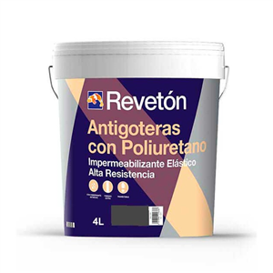 REVETON ANTIGOTERAS POLIURETANO GRIS 4 LITROS