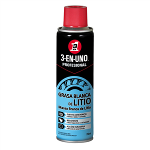 WD-40 3 EN 1 GRASA BLANCA DE LITIO - Spray 250 ml.