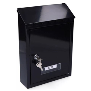 BUZON DE ACERO MODELO STANDARD NEGRO