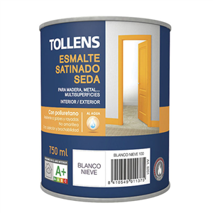 TOLLENS ESMALTE SATINADO SEDA BLANCO NIEVE 750ml