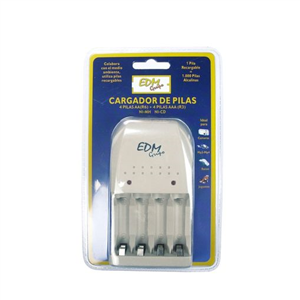 CARGADOR DE PILAS PARA 4 PILAS AA - AAA - 9V 220-240V 50Hz SIN PILAS