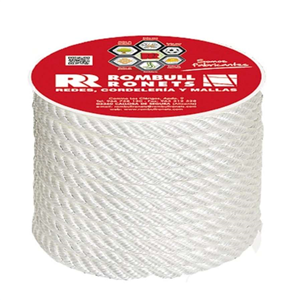 CARRETE CUERDA CABLEADA POLIPROPILENO 4C BLANCA 8mm 10M 1u