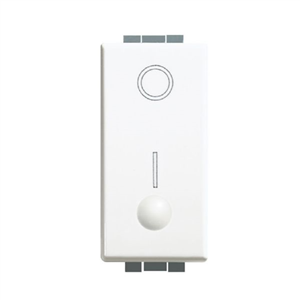 LUNA INTERRUPTOR BIPOLAR 16A 1 MÓDULO BLANCO