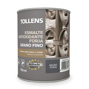 TOLLENS ESMALTE FORJA GRANO FINO NEGRO PAVONADO 750ml