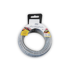 CARRETE CABLECILLO FLE IBLE 1,5MM GRIS 15MTS LIBRE-HALOGENOS