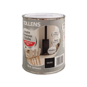 TOLLENS ESMALTE CHIMENEAS SATINADO NEGRO 750ml