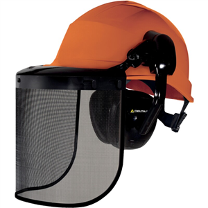 CASCO COMPLETO TIPO FORESTAL Naranja T. Ajustable