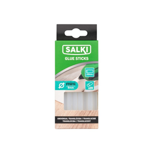 COLA TERMOFUSIBLE TRANSLUCIDA 20 BARRAS 7.5 95MM SALKI