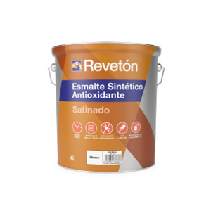 REVETON ESMALTE SINTETICO SATINADO BLANCO 4 L