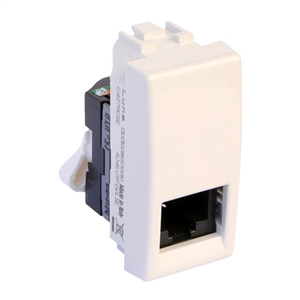 LUNA BASE DE VOZ Y DATOS RJ45 1 MÓDULO BLANCO
