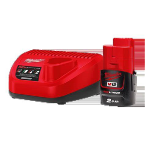 KIT BATERÍA MILWAUKEE M12 12V 2AH CARGADOR C12 C