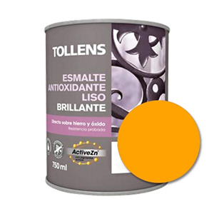 TOLLENS ESMALTE ANTIO IDANTE LISO BRILLANTE AMARILLO 750ml