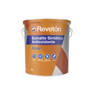REVETON ESMALTE SINTETICO MATE NEGRO 4L