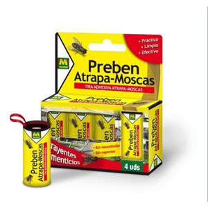 KIT 4 CINTAS ATRAPAMOSCAS