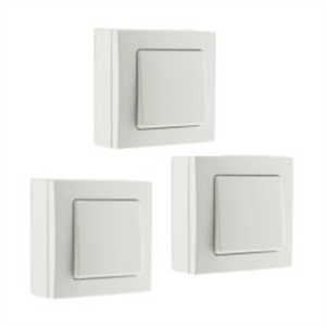 LUNA PACK DE 3 CONMUTADORES BLANCOS