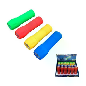 LINTERNA 9 LED RUBBER EDITION PILAS INCLUIDAS CO