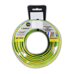 CARRETE CABLECILLO FLE IBLE 2,5MM BICOLOR 15MTS LIBRE-HALOGENOS