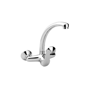 MONOMANDO GRIFO FREGADERO TUBO PARED SERIE H2O