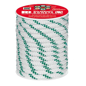 CUERDA POLIPROPILENO TRENZADA CON ALMA BLANCO/VERDE 14mm 20M 1u