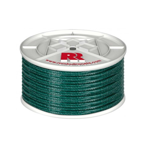 CUERDA CABLEADA PE 4C PLASTIFICADA VERDE 4mm 15M 1u