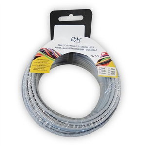 CARRETE CABLECILLO FLE IBLE 2,5MM GRIS 15MTS LIBRE-HALOGENOS